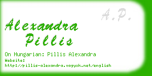 alexandra pillis business card